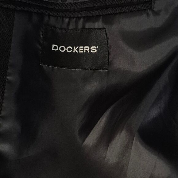 Vintage Dockers Men's Classic Black Anchor Button Blazer - Size 48L - Picture 6 of 8